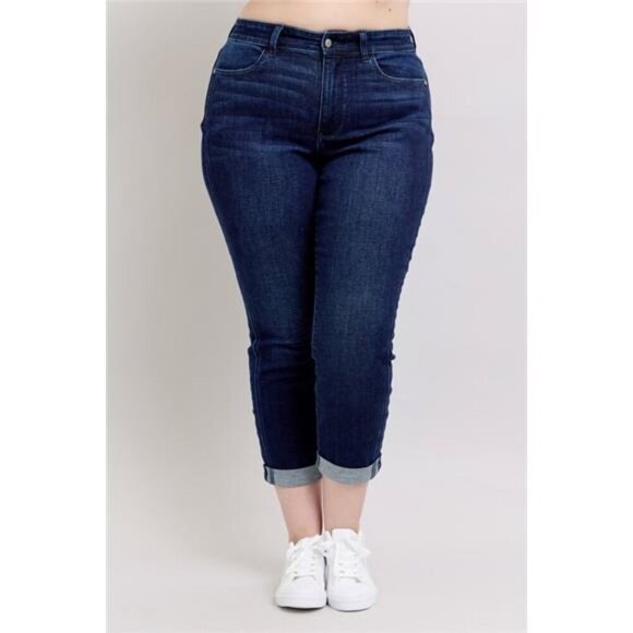 Judy Blue Full Size High Waist Boyfriend Jeans Plus Size - Picture 1 of 6